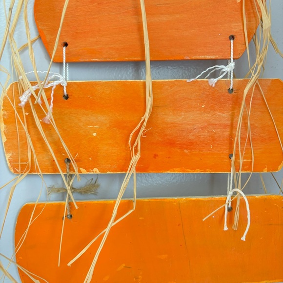 Mrs. Pumpkin Halloween Happy Haunting Wooden Hanging Sign Decoration - Picture 12 of 12